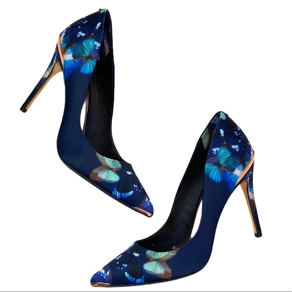 Ted Baker Kawaap Blue Butterfly Print 